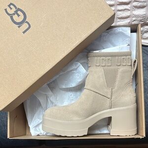 UGG Women's Cream Heeled Boots